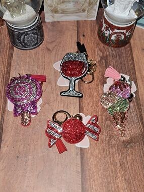 Rhinestone Sweets Keychains Nwt